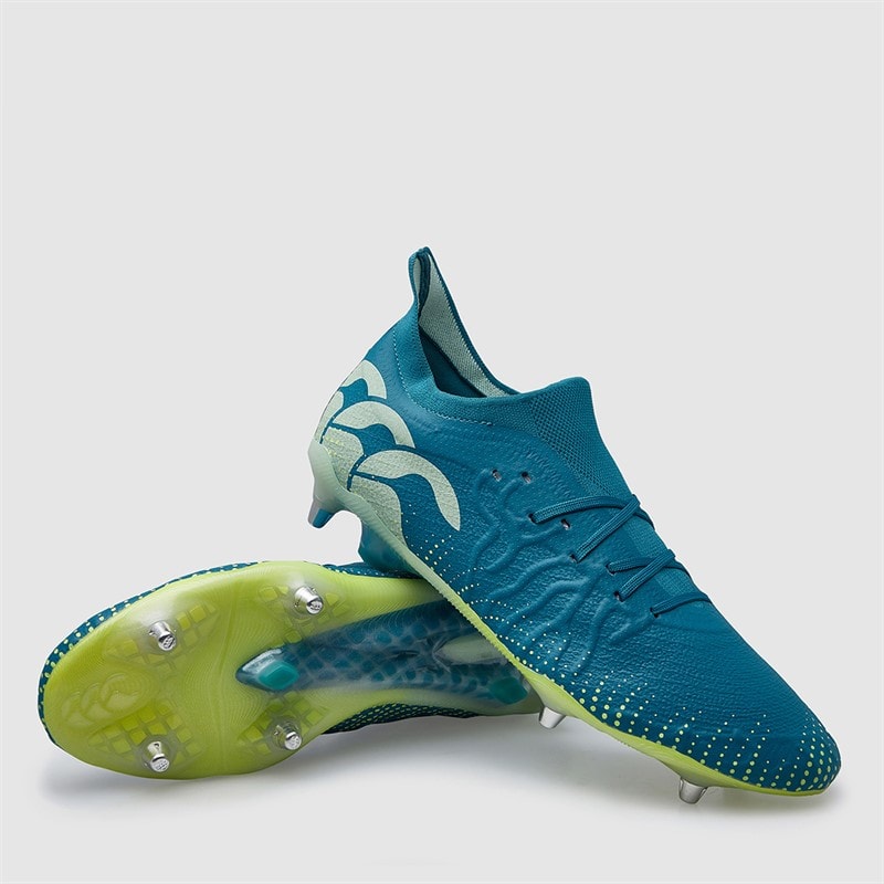 Canterbury Mens Speed Infinite Elite SG Soft Ground Rugby Boots Dark Green/Light Green - Image 1