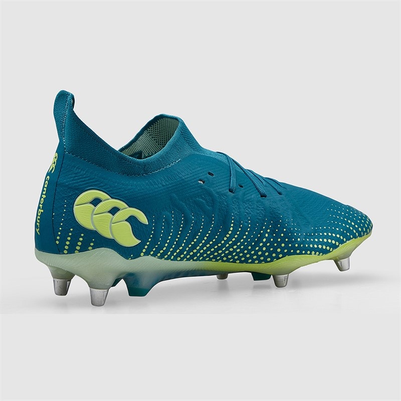Canterbury Mens Speed Infinite Elite SG Soft Ground Rugby Boots Dark Green/Light Green - Image 5