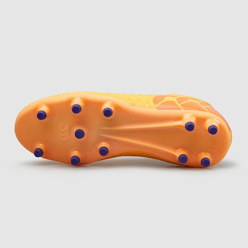 Canterbury Mens Speed Infinite Team FG Firm Ground Rugby Boots Yellow/Orange - Image 3