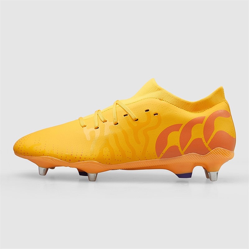 Canterbury Mens Speed Infinite Pro SG Soft Ground Rugby Boots Yellow/Orange - Image 2