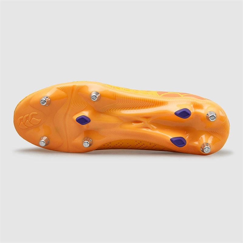 Canterbury Mens Speed Infinite Pro SG Soft Ground Rugby Boots Yellow/Orange - Image 3