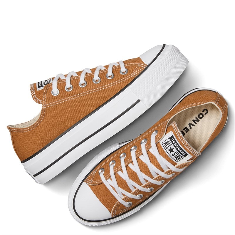 Converse Womens Chuck Taylor All Star Lift Platform Canvas Trainers Gingersnap/White/Black - Image 2