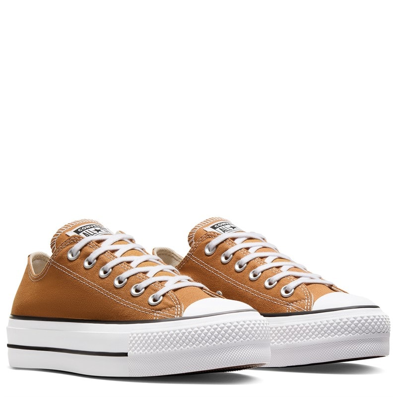 Converse Womens Chuck Taylor All Star Lift Platform Canvas Trainers Gingersnap/White/Black - Image 4