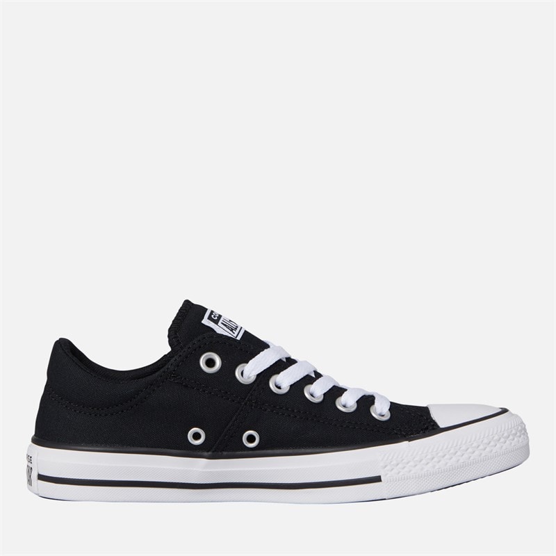 Converse Womens Chuck Taylor All Star Madison Canvas Trainers Black/White/Black - Image 5