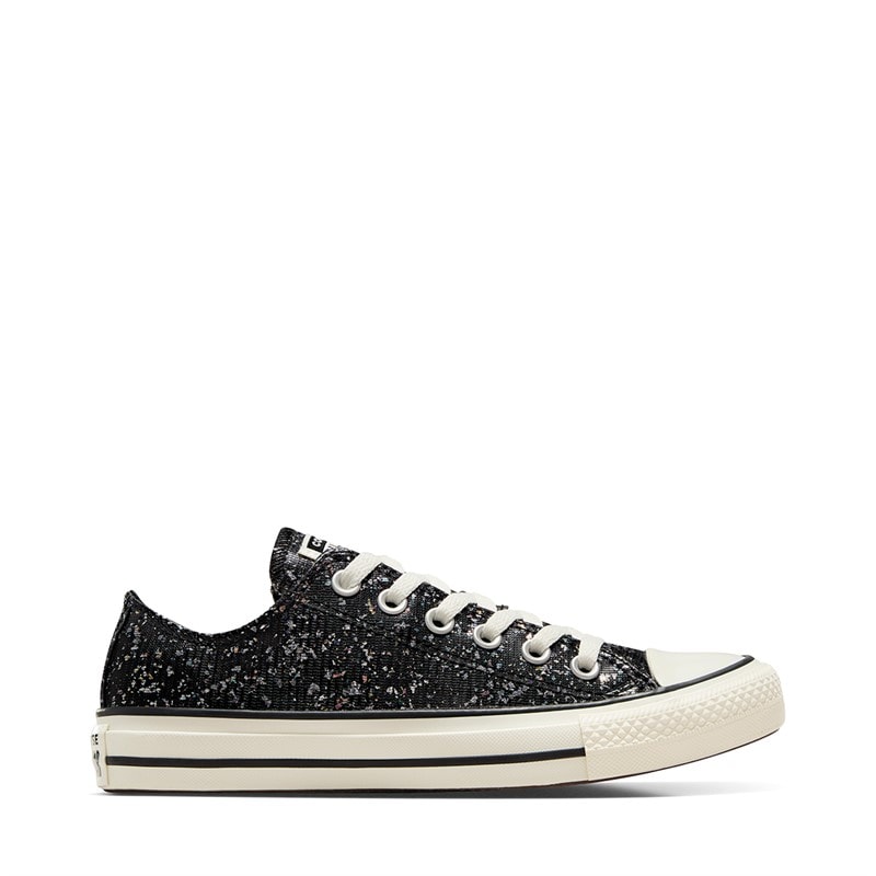 Converse Womens Chuck Taylor All Star Glitter Trainers Black/Egret/Black - Image 1