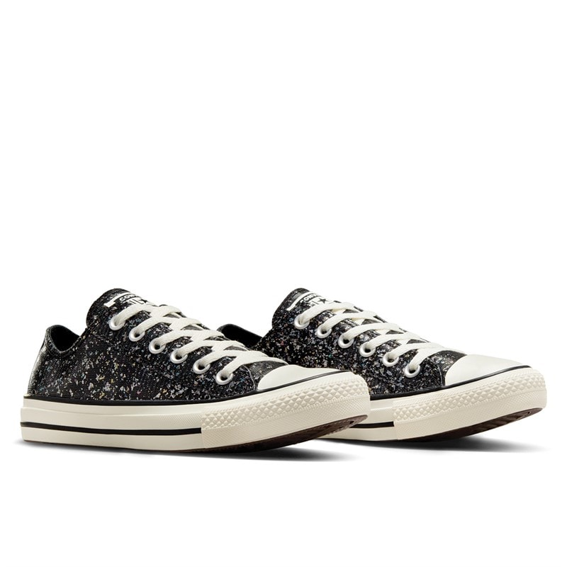 Converse Womens Chuck Taylor All Star Glitter Trainers Black/Egret/Black - Image 4