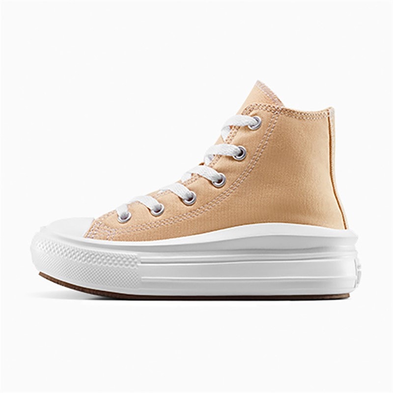 Converse Kids Chuck Taylor All Star Move Hi Trainers Coastal Dune/White - Image 5
