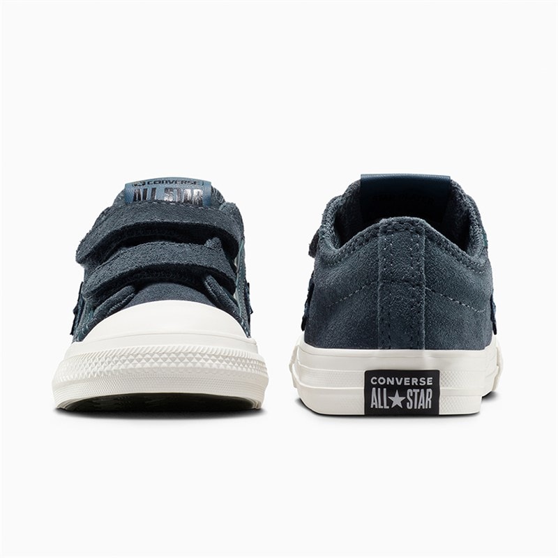 Converse Infant Star Player 76 Ox Suede And Leather Easy On Trainers Midnight Pass/Lakeside Blue - Image 3