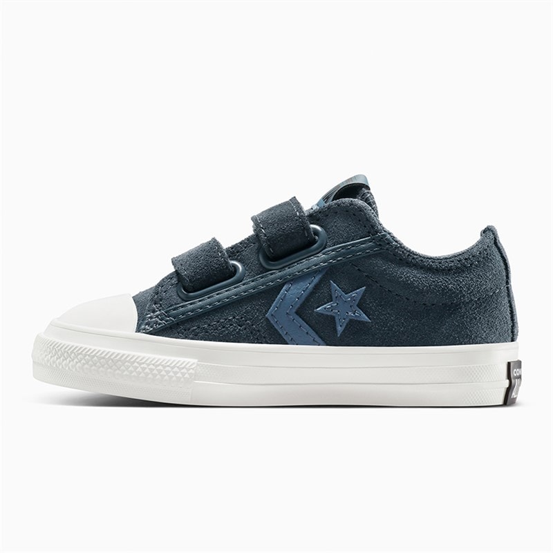 Converse Infant Star Player 76 Ox Suede And Leather Easy On Trainers Midnight Pass/Lakeside Blue - Image 5
