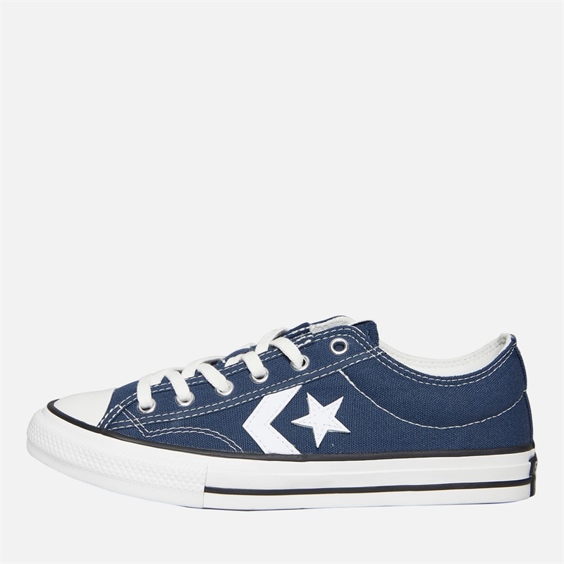 Converse Junior Star Player 76 Ox Foundational Canvas Trainers Navy/Vintage White/Egret