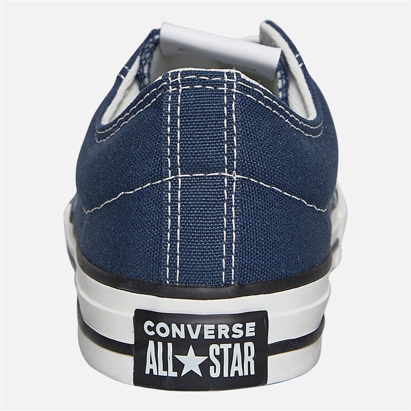 Converse Junior Star Player 76 Ox Foundational Canvas Trainers Navy/Vintage White/Egret - Image 3