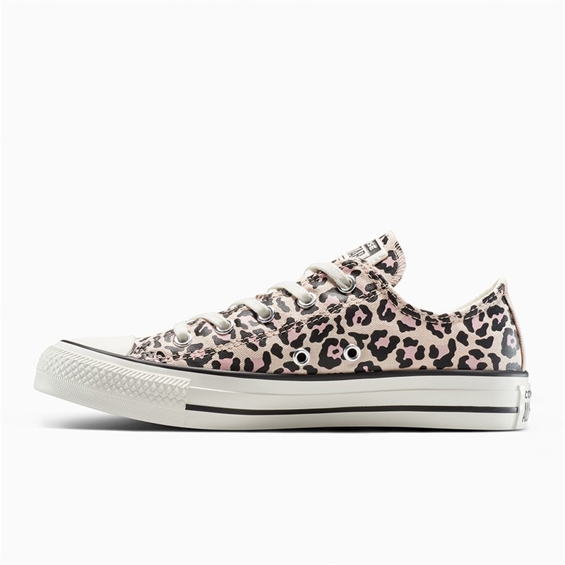 Converse Junior Girls Chuck Taylor All Star Ox Leopard Trainers Warm Clay/Egret/Black - Image 5