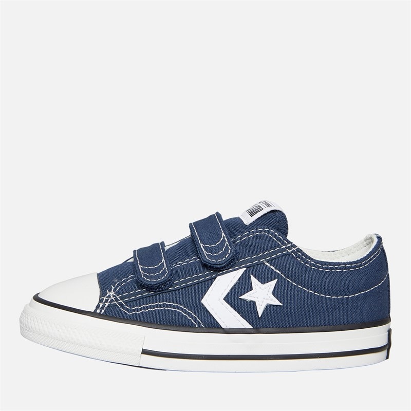 Converse Infant Star Player 76 Ox Easy On Canvas Trainers Navy/Vintage White/Egret