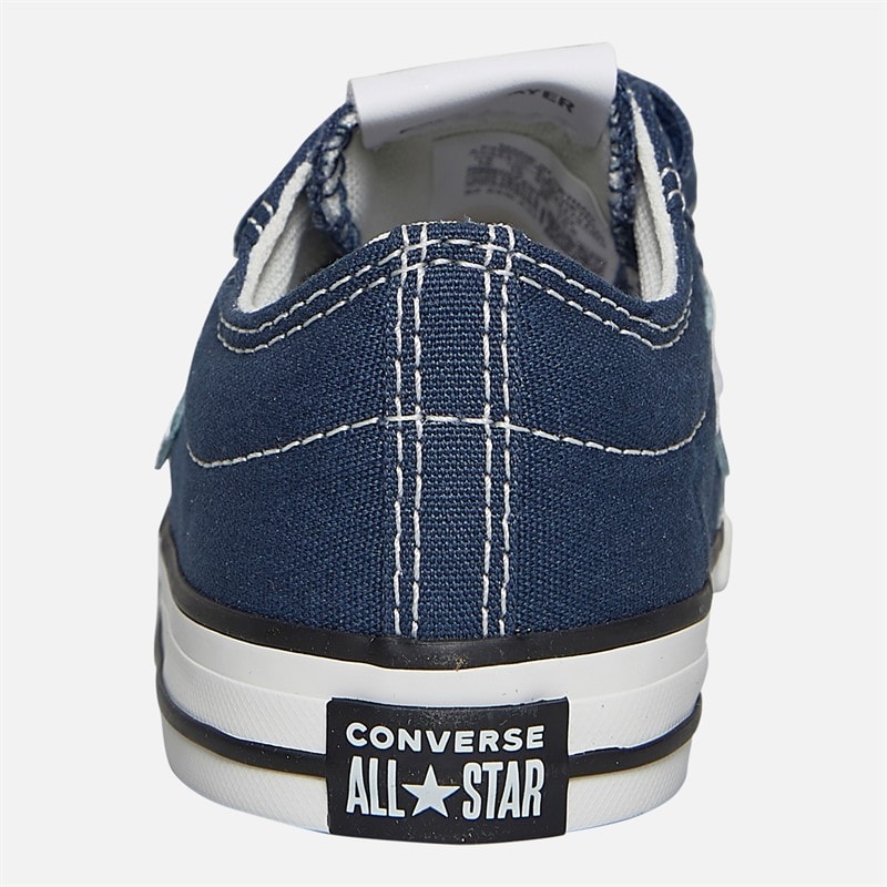 Converse Infant Star Player 76 Ox Easy On Canvas Trainers Navy/Vintage White/Egret - Image 3