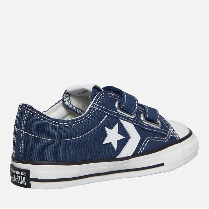 Converse Infant Star Player 76 Ox Easy On Canvas Trainers Navy/Vintage White/Egret - Image 5