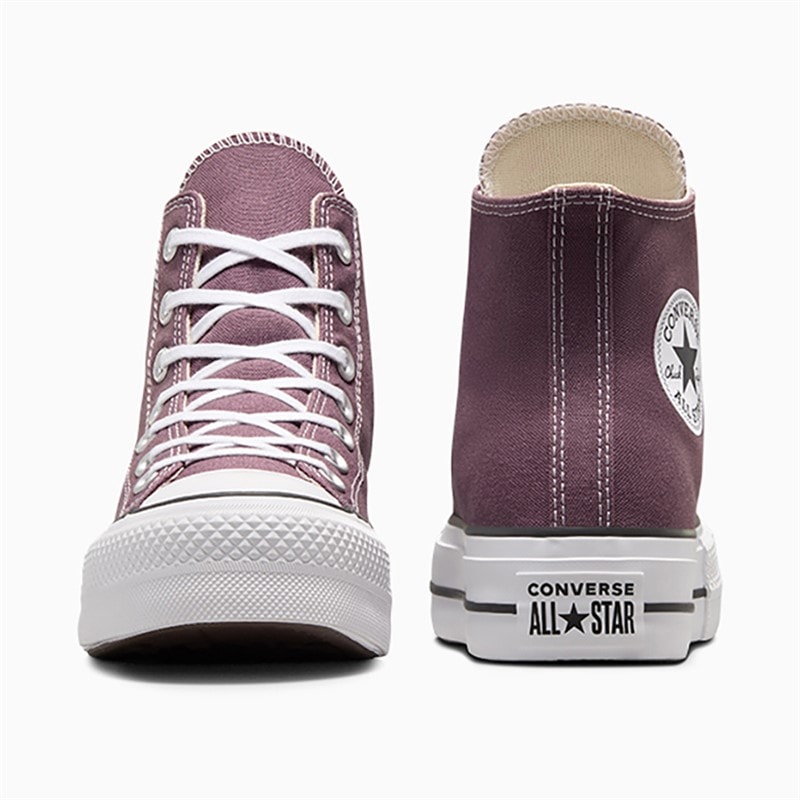 Converse Womens Chuck Taylor All Star Lift Platform Hi Trainers Trail Mixed/Natural Ivory - Image 3