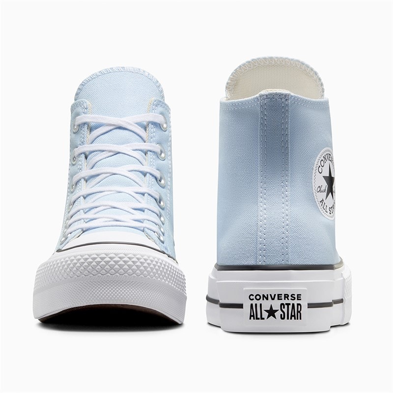 Converse Womens Chuck Taylor All Star Lift Platform Hi Trainers Blue Supermoon/Natural Ivory - Image 3