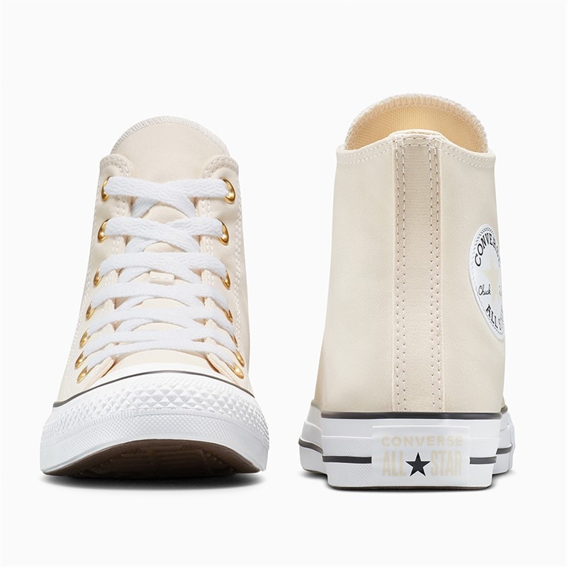 Converse Chuck Taylor All Star Ox Peached Canvas Trainers Light Dune/White/Gold - Image 3