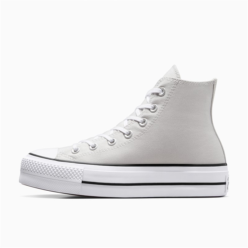 Converse Womens Chuck Taylor All Star Lift Platform Hi Canvas Trainers Barely Grey/White/Black - Image 5