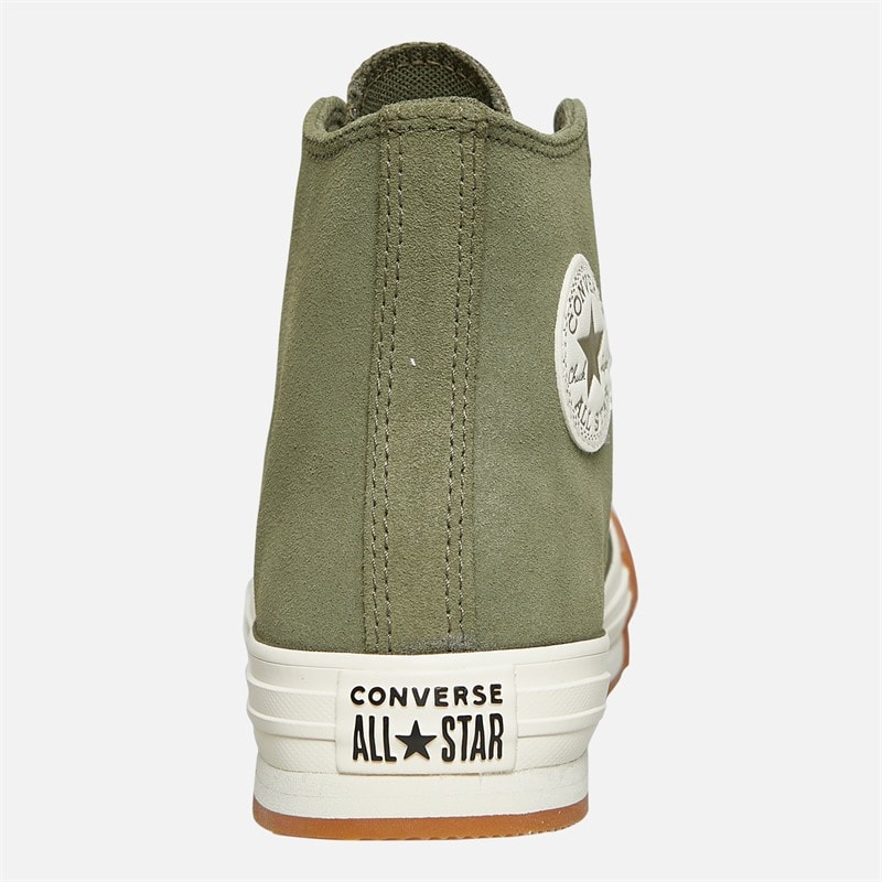 Converse Junior Chuck Taylor All Star Lift Platform Hi Trainers Utility/Egret/Gum Honey - Image 3