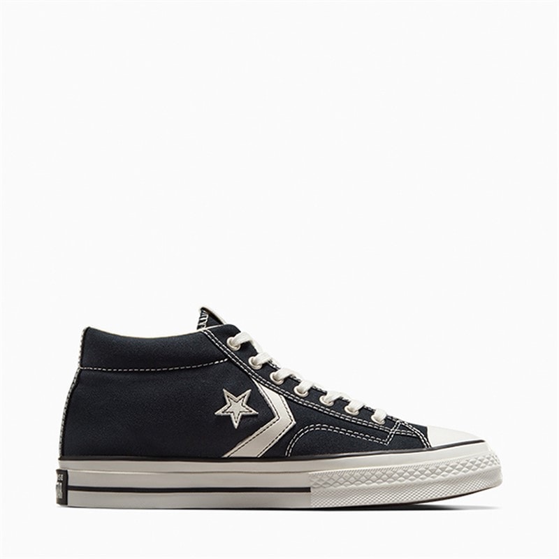 Converse Star Player 76 Mid Trainers Black/Vintage White/Egret - Image 1
