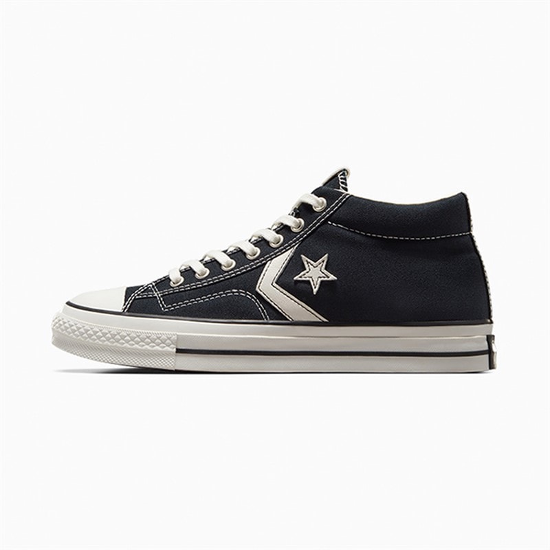 Converse Star Player 76 Mid Trainers Black/Vintage White/Egret - Image 5
