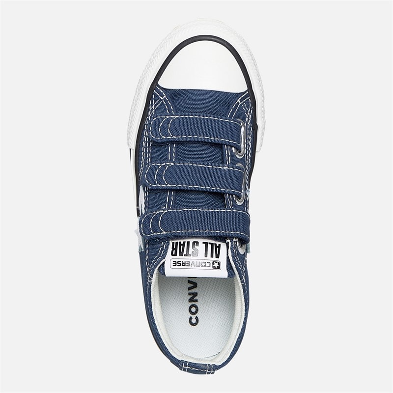 Converse Kids Star Player 76 Ox Easy On Trainers Navy/Vintage White/Egret - Image 4