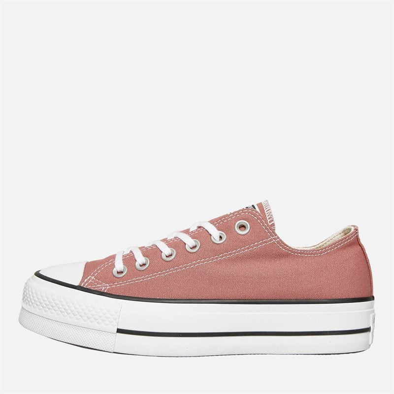 Converse Womens Chuck Taylor All Star Lift Platform Ox Trainers Light Saddle/Natural Ivory - Image 1