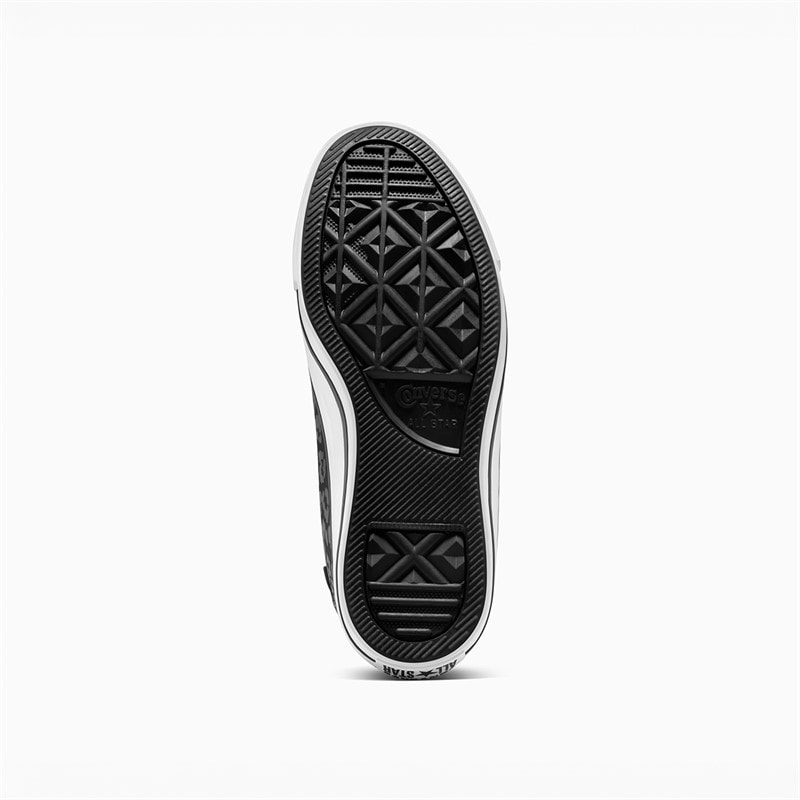 Converse Junior Chuck Taylor All Star Hi Dark Cheetah Print Trainers Dark Matter/Black - Image 2