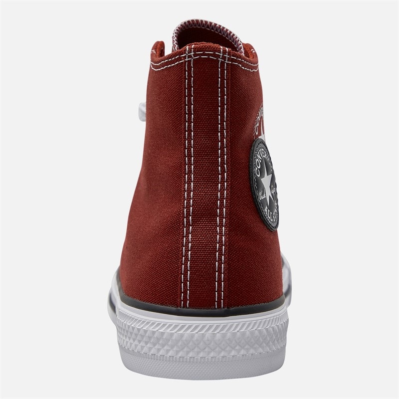 Converse Junior Chuck Taylor All Star Hi Double Play Trainers Rottin Apple/White/Black - Image 3