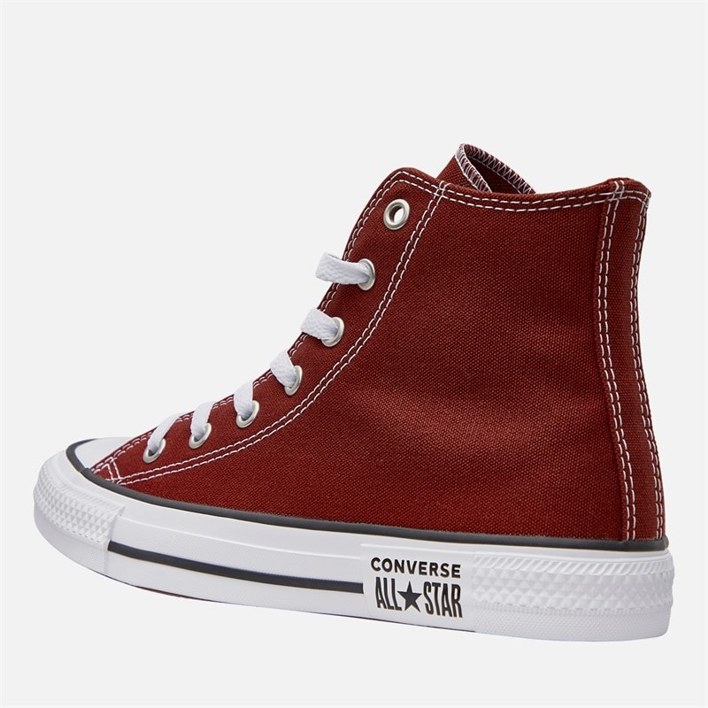 Converse Junior Chuck Taylor All Star Hi Double Play Trainers Rottin Apple/White/Black - Image 5