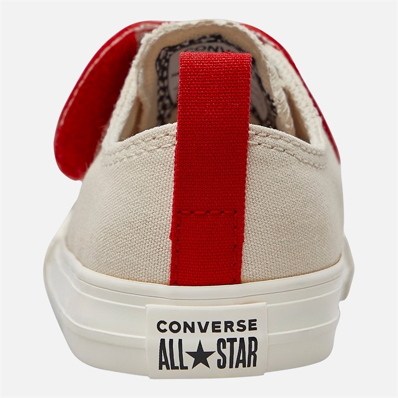 Converse Infant Chuck Taylor All Star Apples Easy On Trainers Light Dune/Red/Egret - Image 3