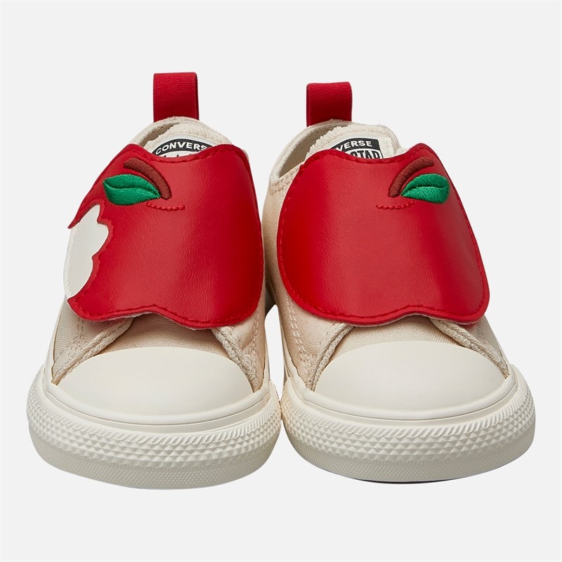 Converse Infant Chuck Taylor All Star Apples Easy On Trainers Light Dune/Red/Egret - Image 4