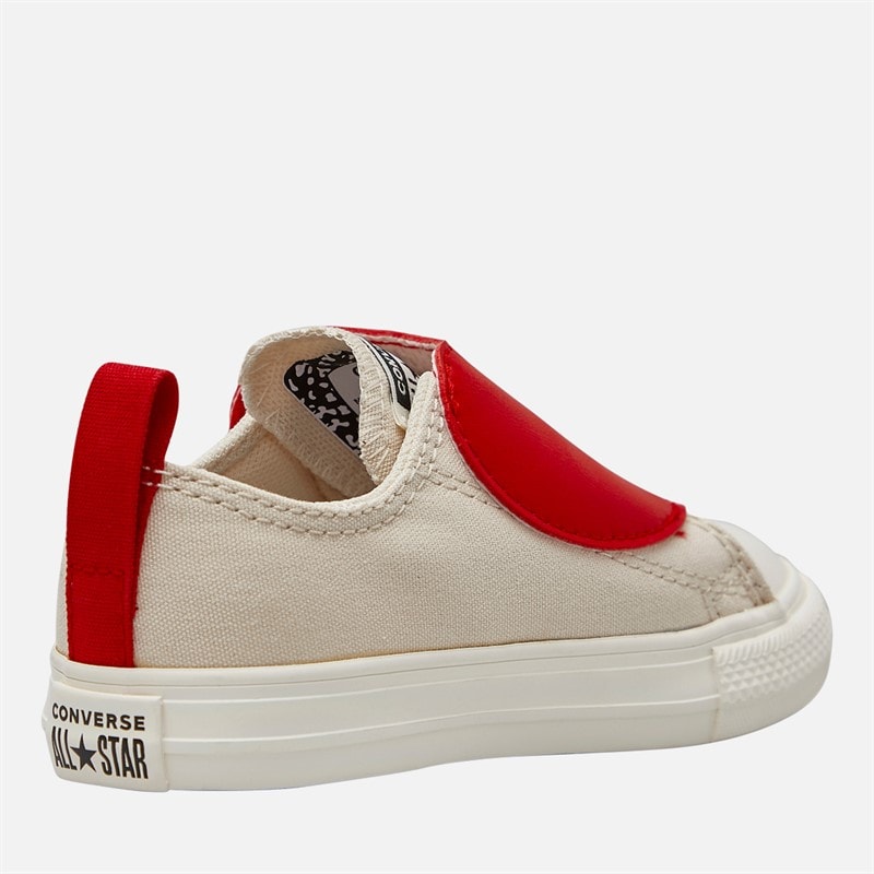 Converse Infant Chuck Taylor All Star Apples Easy On Trainers Light Dune/Red/Egret - Image 5