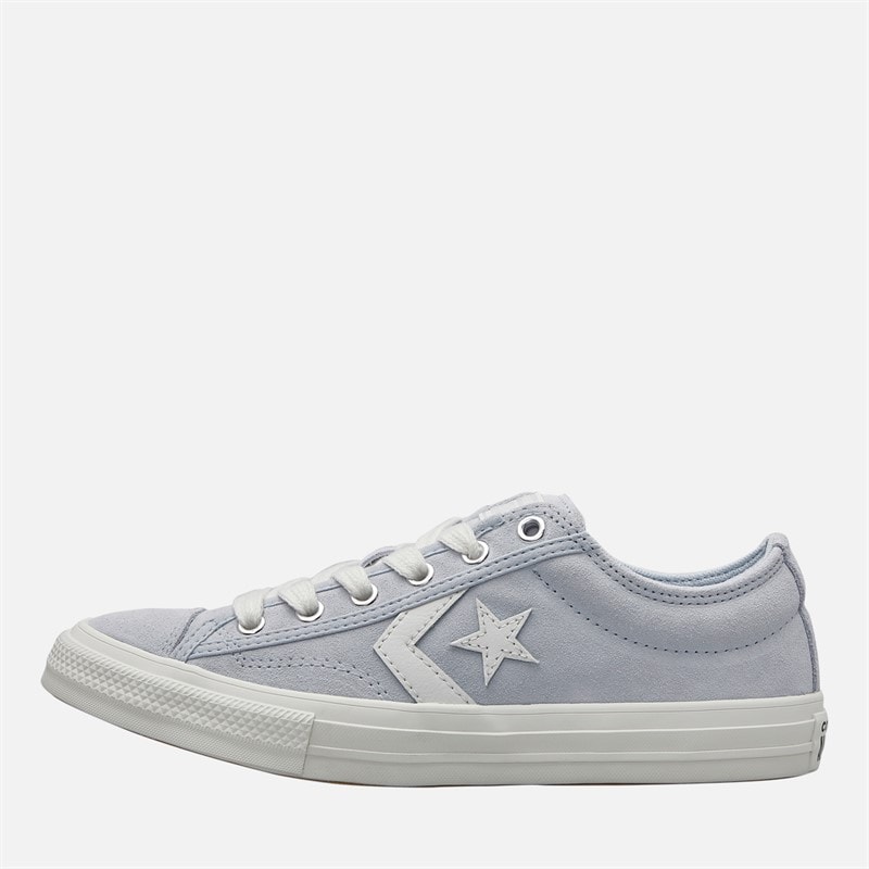 Converse Junior Star Player 76 Suede Trainers Just Chill/White/Black