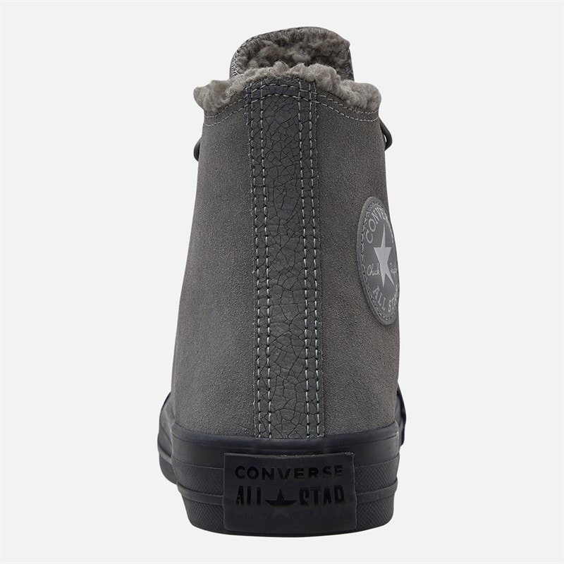 Converse Mens Chuck Taylor All Star Hi Suede Trainers Sharkskin/Sharkskin/Grey Area - Image 3