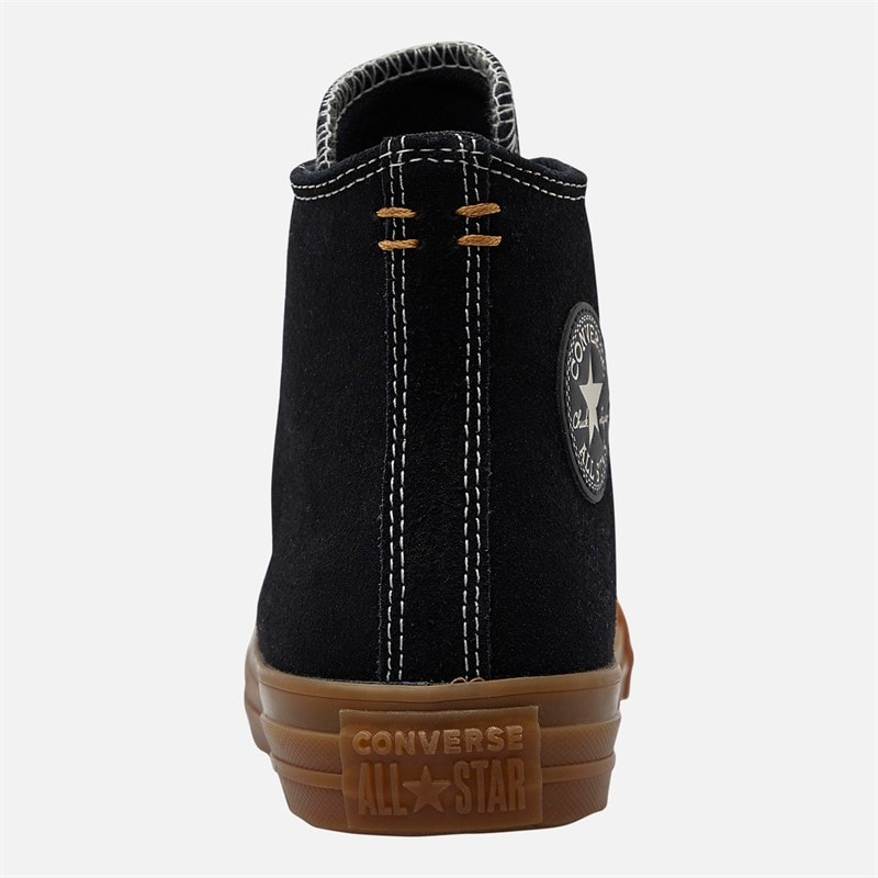 Converse Womens Chuck Taylor All Star Hi Suede Trainers Black/Gum Honey/Gingersnap - Image 3