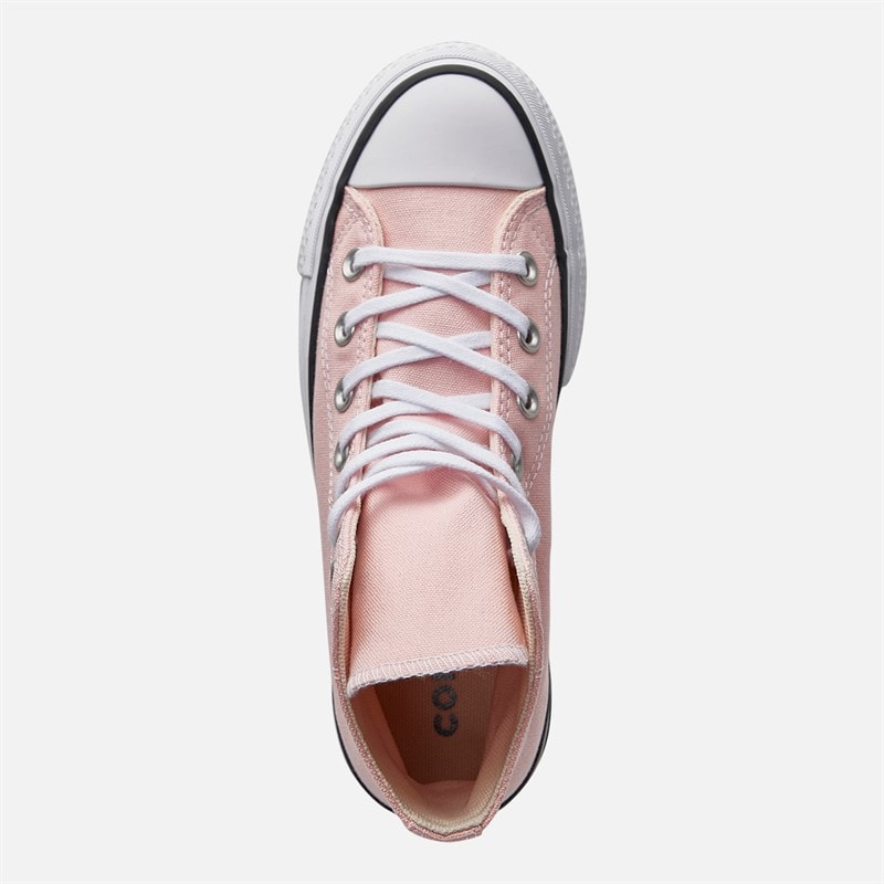 Converse Womens Chuck Taylor All Star Hi Lift Platform Trainers Donut Glaze/White/Black - Image 4
