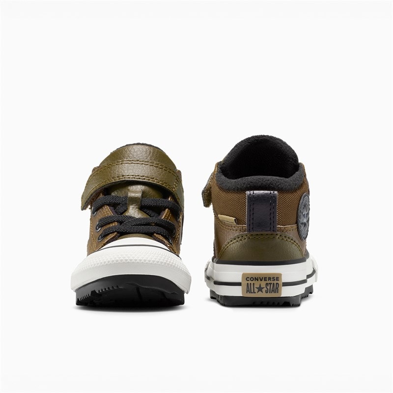 Converse Infant Chuck Taylor All Star Malden Street Easy On Boot Trainers Surplus Olive/Vintage White - Image 3