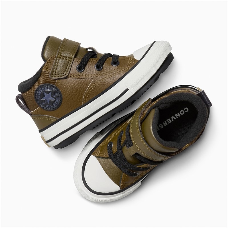Converse Infant Chuck Taylor All Star Malden Street Easy On Boot Trainers Surplus Olive/Vintage White - Image 4