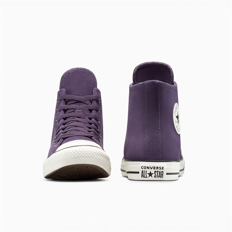 Converse Chuck Taylor All Star Hi Suede Trainers Raisin/Egret/Black - Image 3