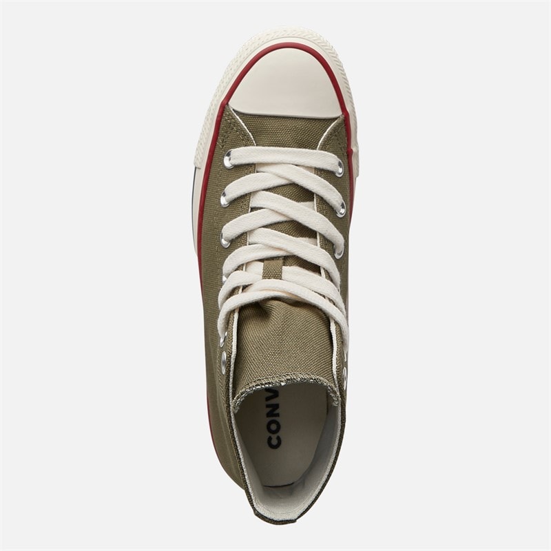 Converse Womens Chuck Taylor All Star Hi Trainers Converse Utility/Egret - Image 4