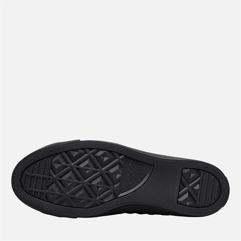 Converse Junior Chuck Taylor All Star Hi Dark Zebra Print Trainers Black/Black/Silver - Image 2