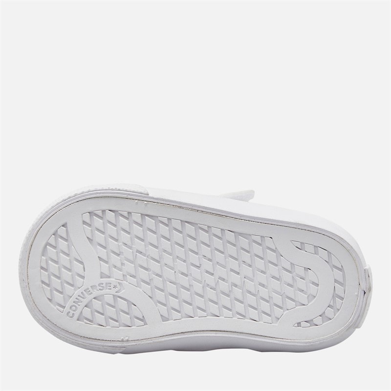 Converse Infant Belmont Leather Trainers White/White/White - Image 2