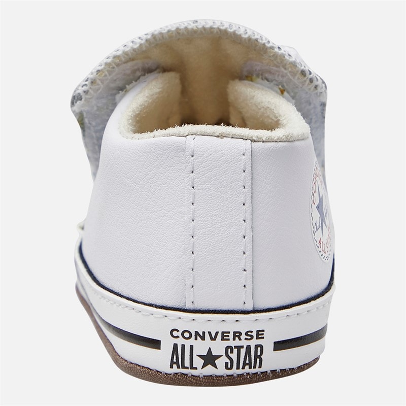 Converse Baby Chuck Taylor All Star Cribster Trainers White/Natural Ivory/White - Image 3
