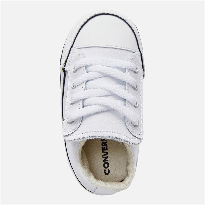 Converse Baby Chuck Taylor All Star Cribster Trainers White/Natural Ivory/White - Image 4