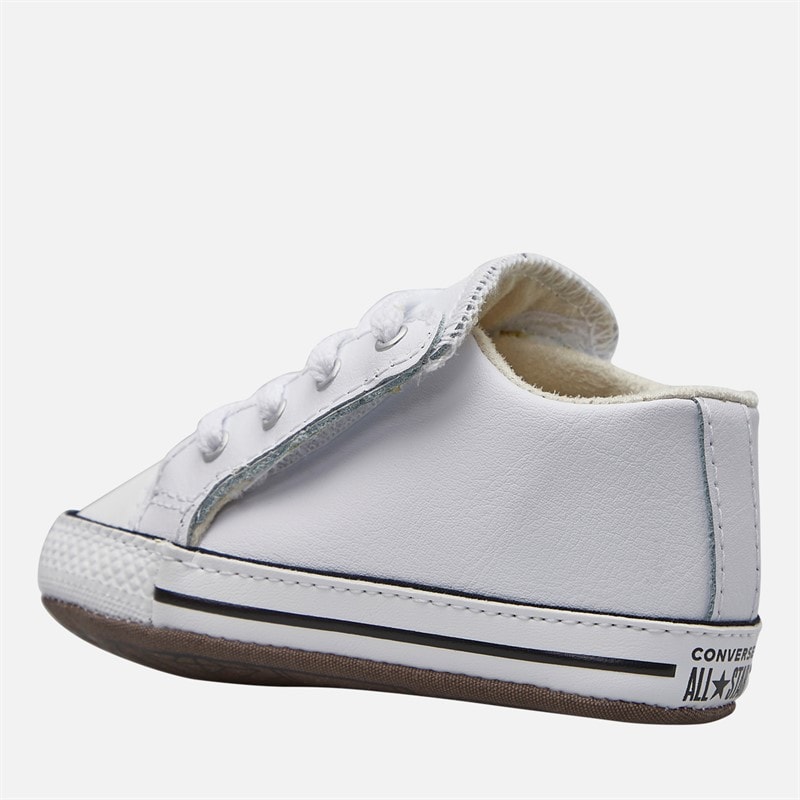 Converse Baby Chuck Taylor All Star Cribster Trainers White/Natural Ivory/White - Image 5