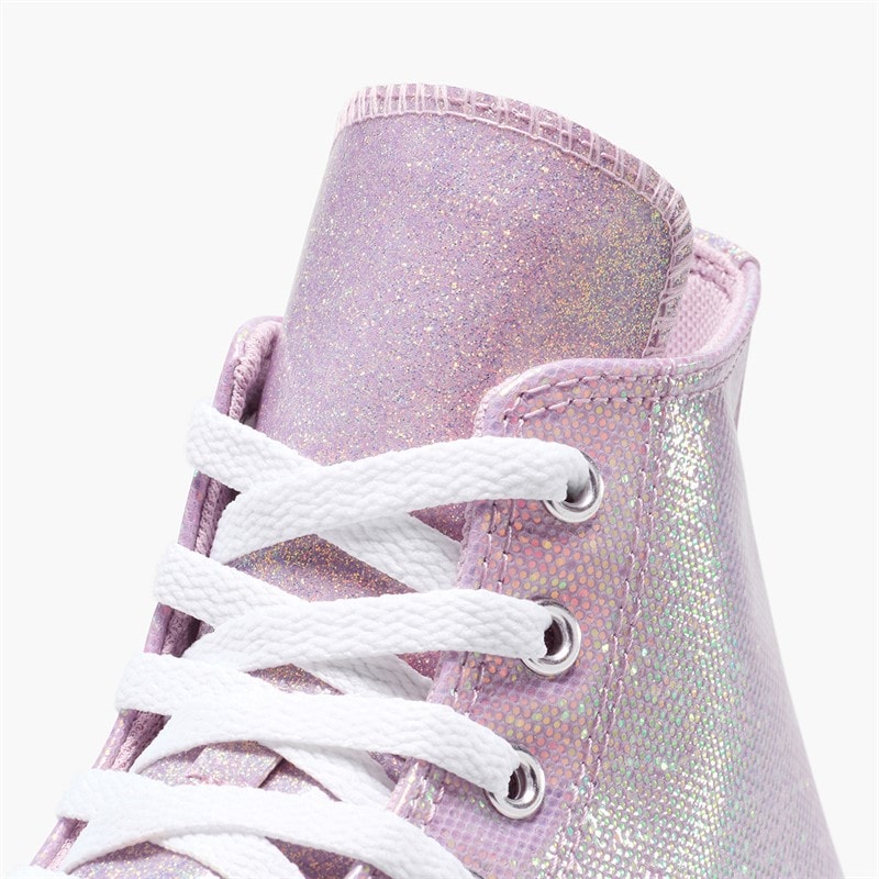 Converse Junior Chuck Taylor All Star Hi Disco Trainers Altitude Lilac/White/Black - Image 4