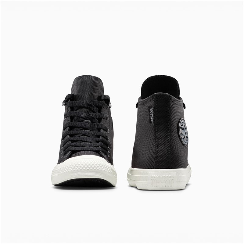 Converse Junior Chuck Taylor All Star Hi Leather Trainers Black/Cold Stare/Egret - Image 3