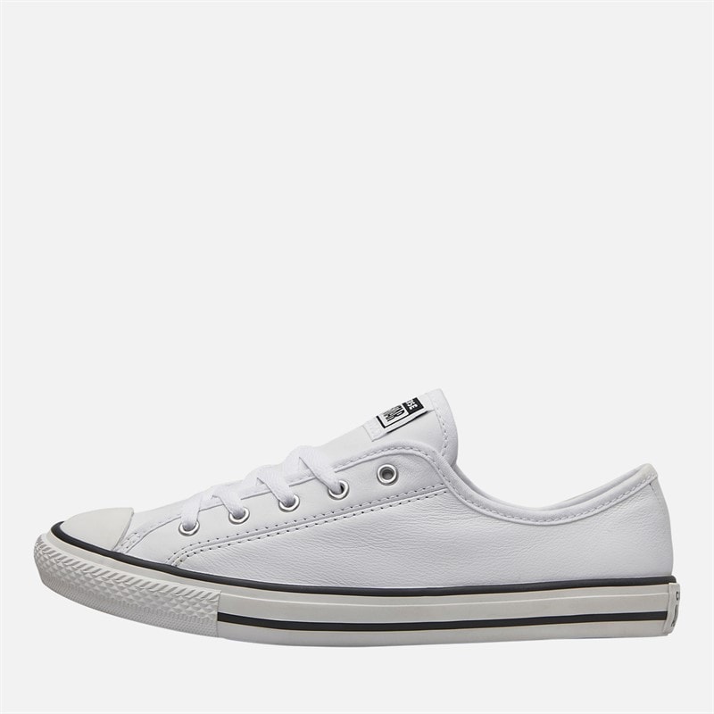 Converse Womens Chuck Taylor All Star Dainty Canvas Trainers White/Black/White - Image 1